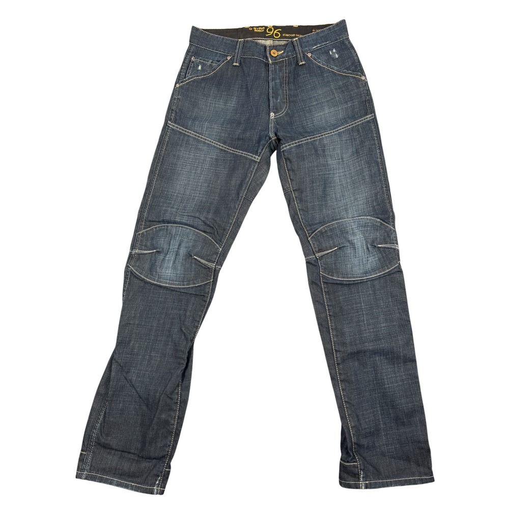 G-Star Raw Elwood 5620 Jeans Mens 32X34 (32X31)  Dark Wash Moto Denim